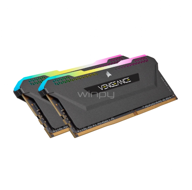 Kit Memoria RAM Corsair Vengeance RGB Pro SL de 16GB (2x 8GB, DDR4, 4000MHz, CL18, DIMM)