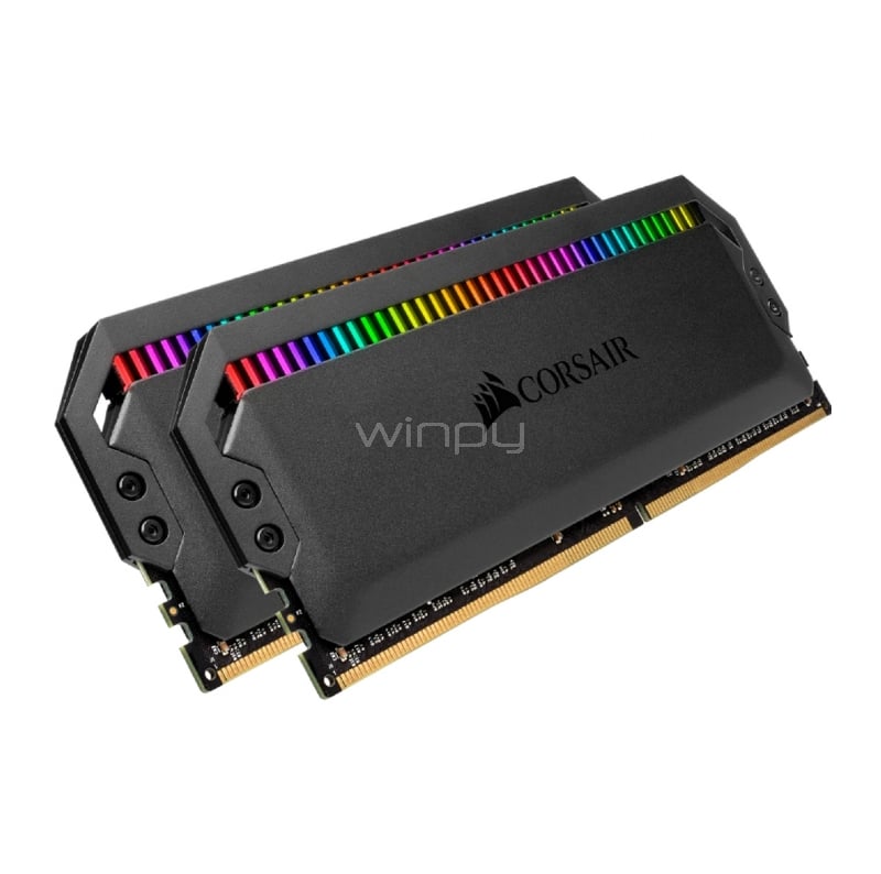 Kit Memoria RAM Corsair Dominator Platinum RGB de 16GB (2 x 8GB, DDR4, 3200MHz, CL16, DIMM)