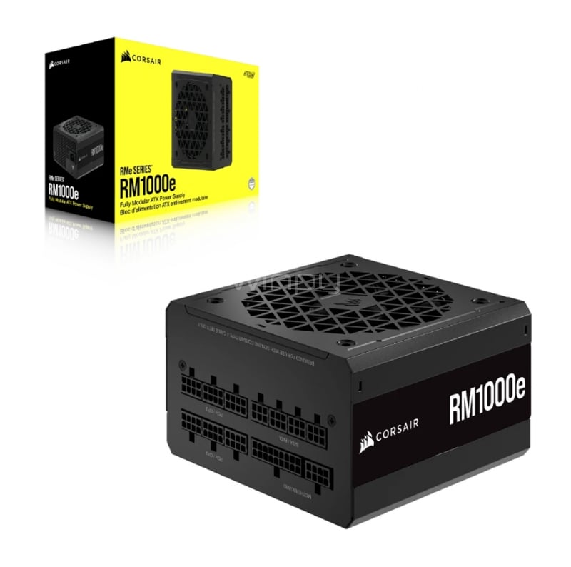 Fuente de Poder Corsair RM1000e de 1000W (Full Modular, Certificada 80+ Gold, ATX)