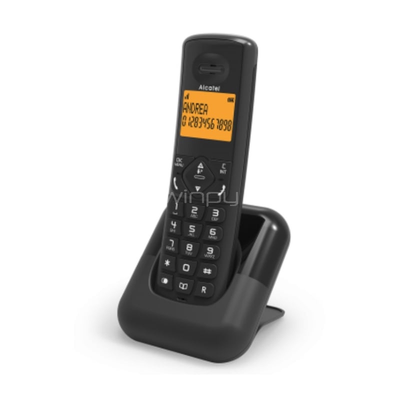 Teléfono Inalámbrico Alcatel D610 con Pantalla (Negro)