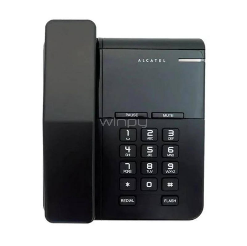 Teléfono Alcatel T22 de Escritorio (Botones Grandes, Negro)