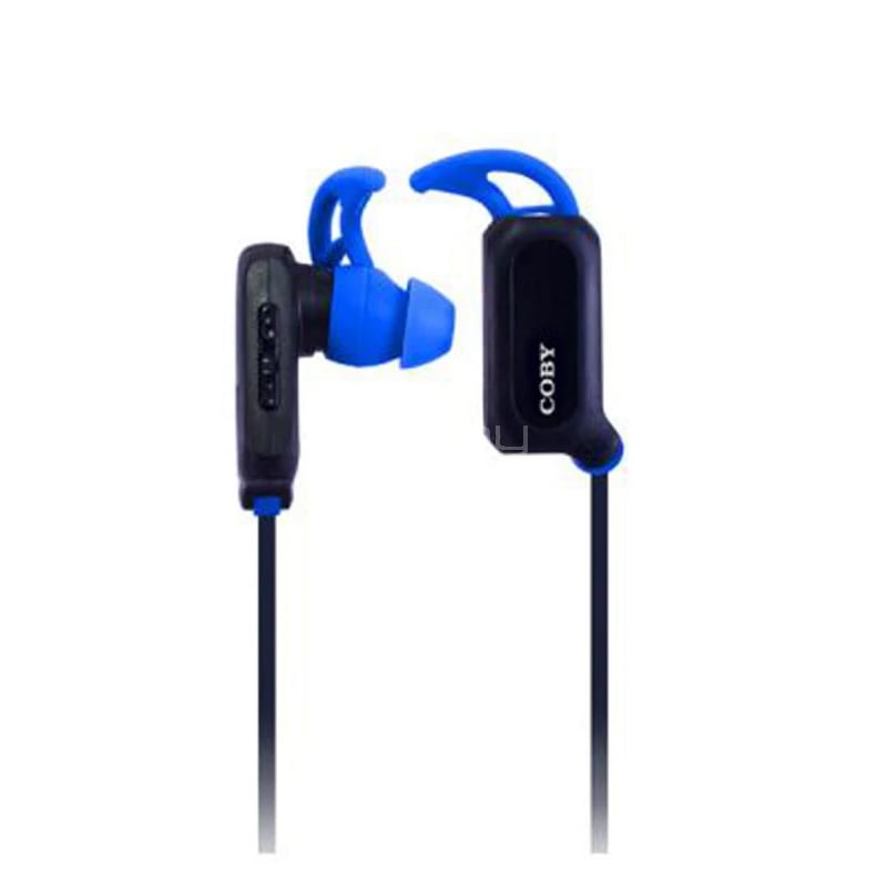 Audífonos Deportivos Coby CBE102 (Bluetooth, Azul)