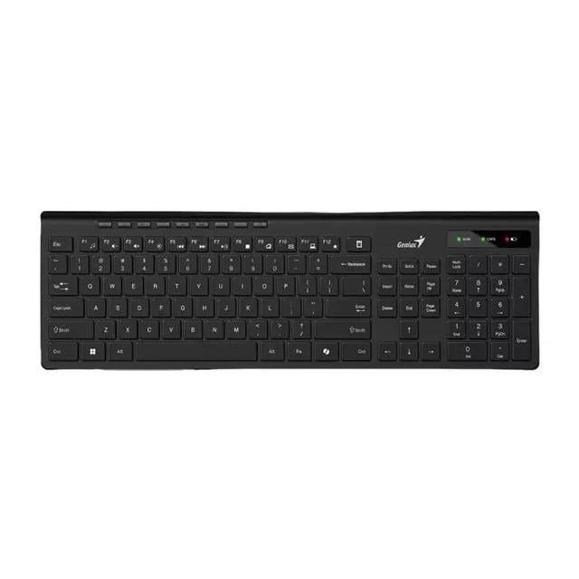 Teclado Inalámbrico Genius SlimStar 7230 (Dongle USB, Español, Negro)