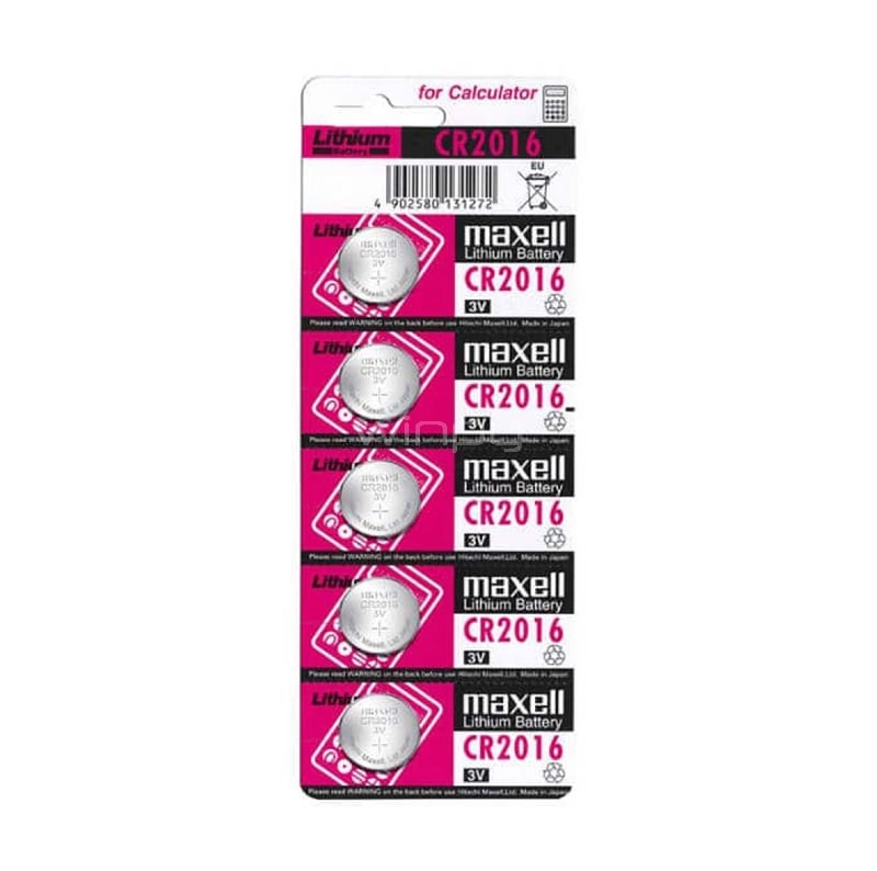 Maxell - Pila CR2025 - Voltaje 3.0 V - Litio - Capacidad nominal