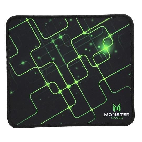 Mouse Pad Monster Games Start (23 x 20 cm, Negro)