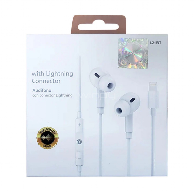 Audífonos Monster Audio L21WT (Lightning, Blanco)