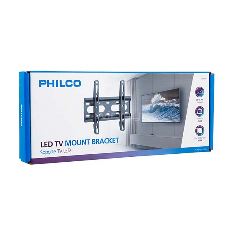 Soporte Philco para Pantalla de 23“ a 42“ (hasta 45kg, Negro)
