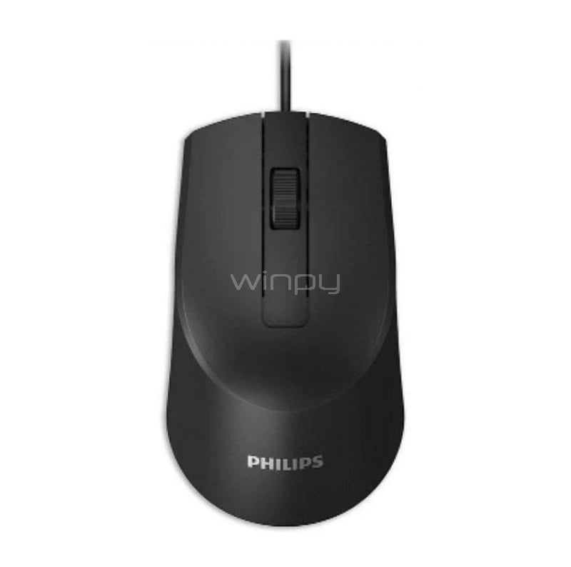 Mouse Philips SPK7104 (1.000dpi, USB, Negro)