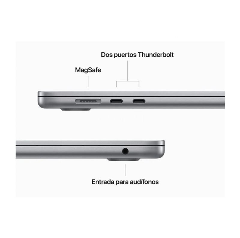 Apple MacBook Air de 15.3“ (Chip M2, 8GB RAM, 512GB SSD, Silver)