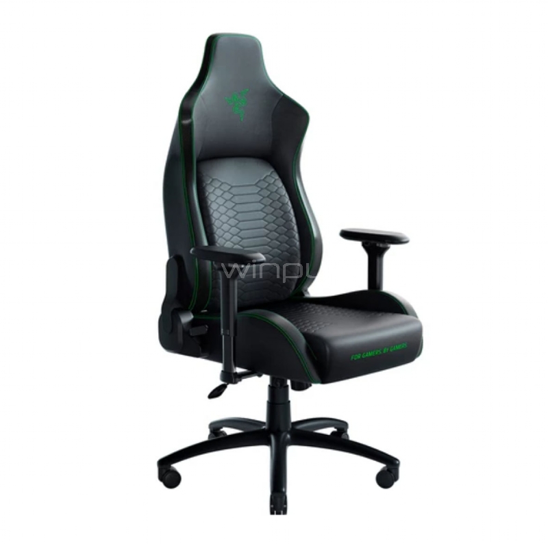 Silla Gamer Razer Iskur (Ajustable, hasta 136Kg, Negro/Verde)