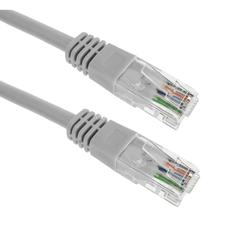 Cable de Red Ultra de 2 metros (UTP, Cat 6E, Gris)