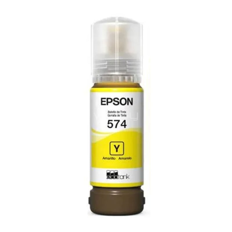 Botella de Tinta Epson T574 para EcoTank L8050/ L18050 (70ml, Amarillo)