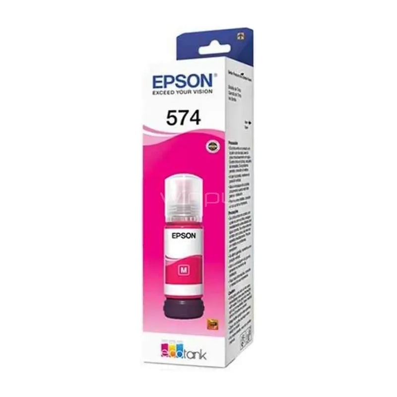 Botella de Tinta Epson T574 para EcoTank L8050/ L18050 (70ml, Magenta)