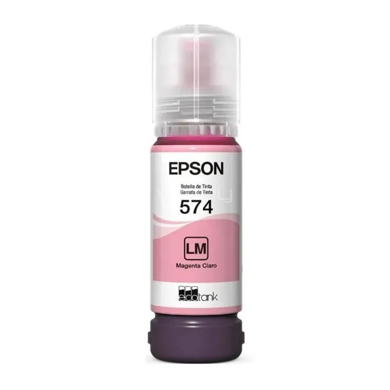 Botella de Tinta Epson T574 para EcoTank L8050/ L18050 (70ml, Magenta Claro)