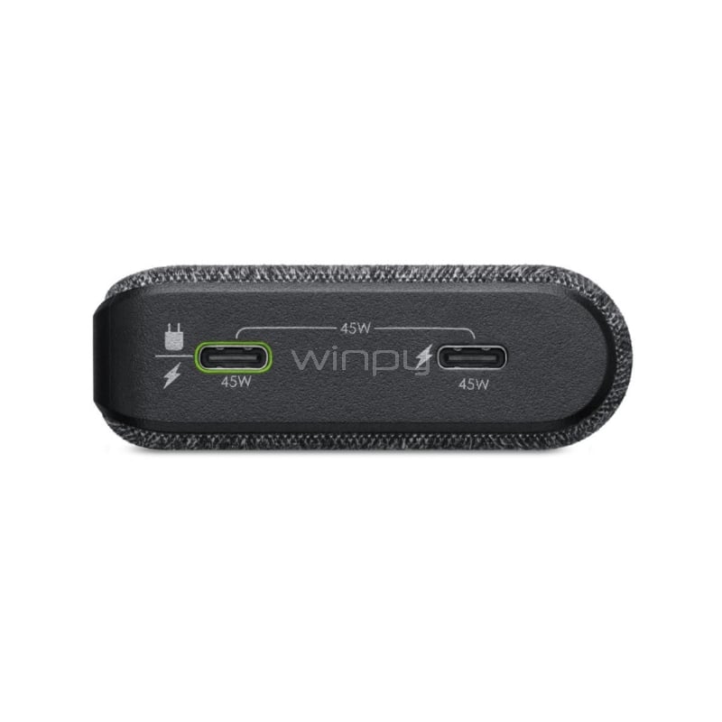 Bater&iacute;a Externa Mophie Powerstation Pro de 20.000 mAh (45W, USB-C, Gris)