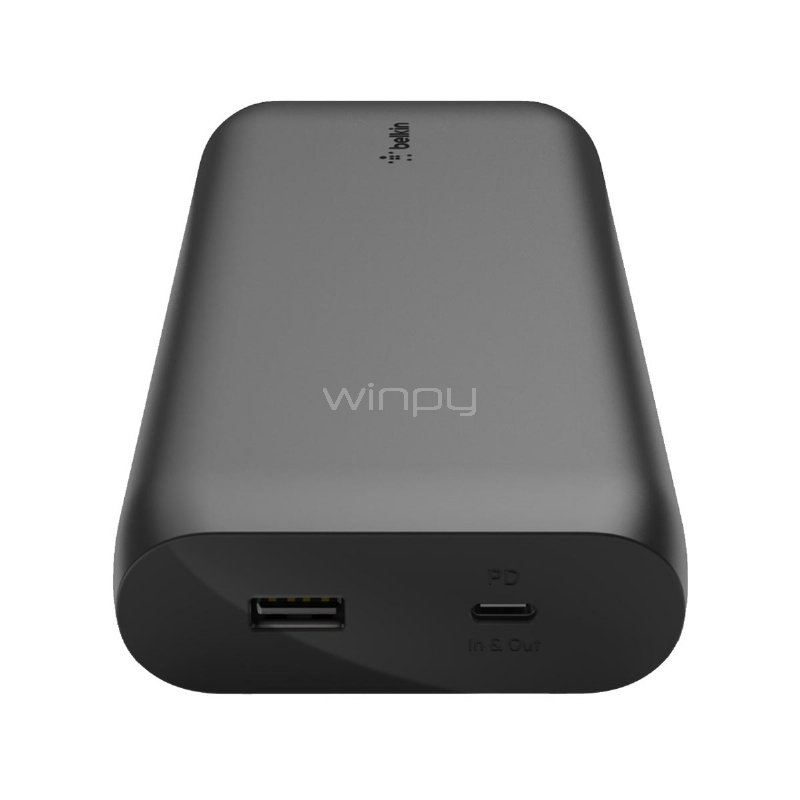 Batería Externa Belkin BoostCharge de 20.000 mAh (30W, USB-C PD, Negro)