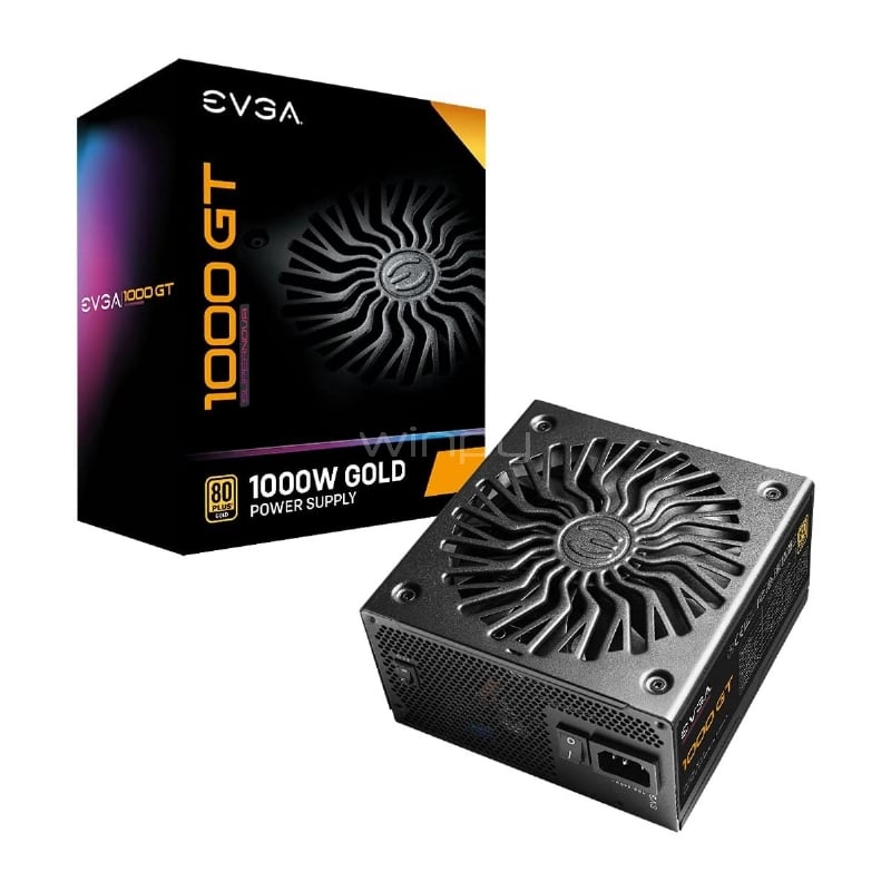 Fuente de Poder EVGA SuperNOVA GT de 1000W (Full Modular, Certificada 80+ Gold, ATX)