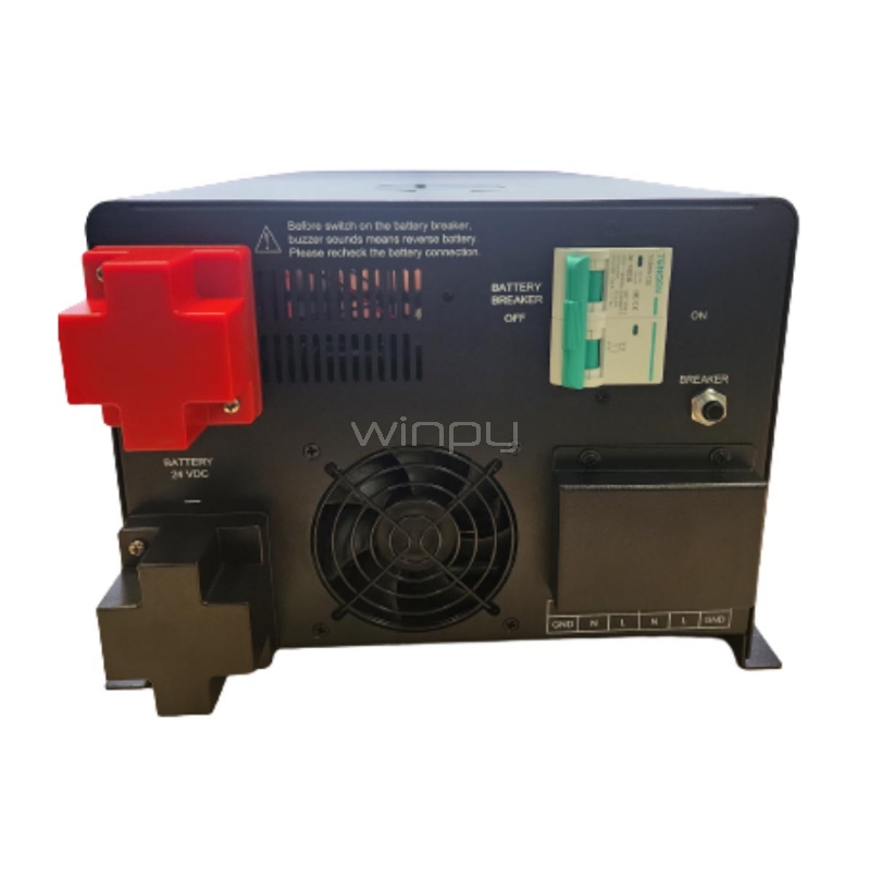 Cargador Inversor Enersafe de 2500va/2500w (24VDC)