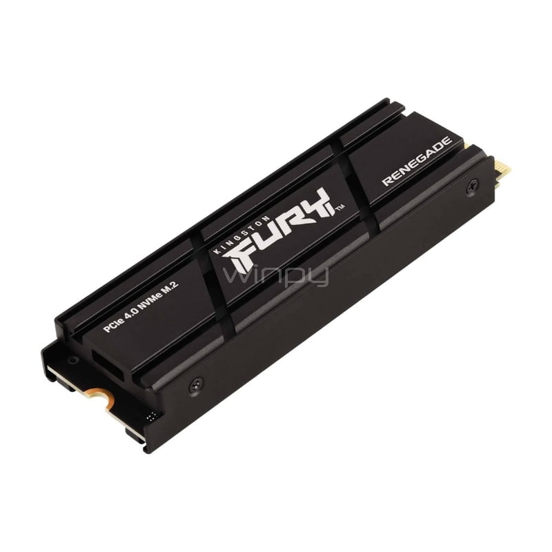 Unidad SSD Kingston Fury Renegade de 4TB (M.2 NVMe, PCIe 4.0, Con Disipador)