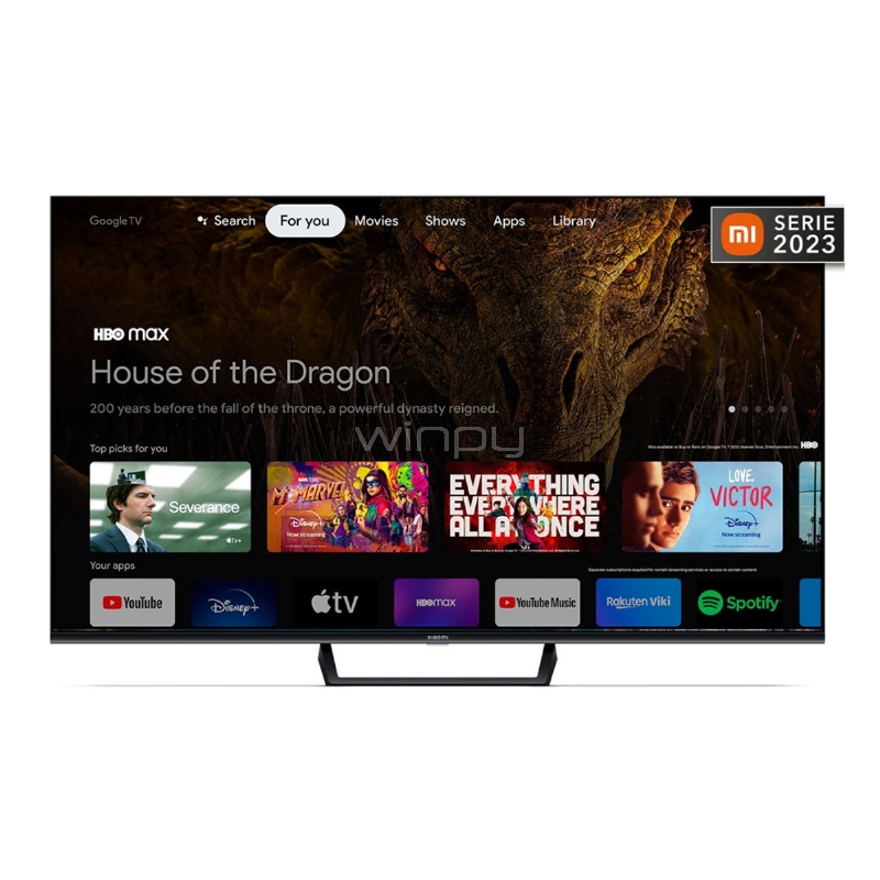 Televisor Xiaomi TV A Pro de 55“ (4K, Dolby Vision, HDR10, HDMI/Wi-Fi, Google TV)
