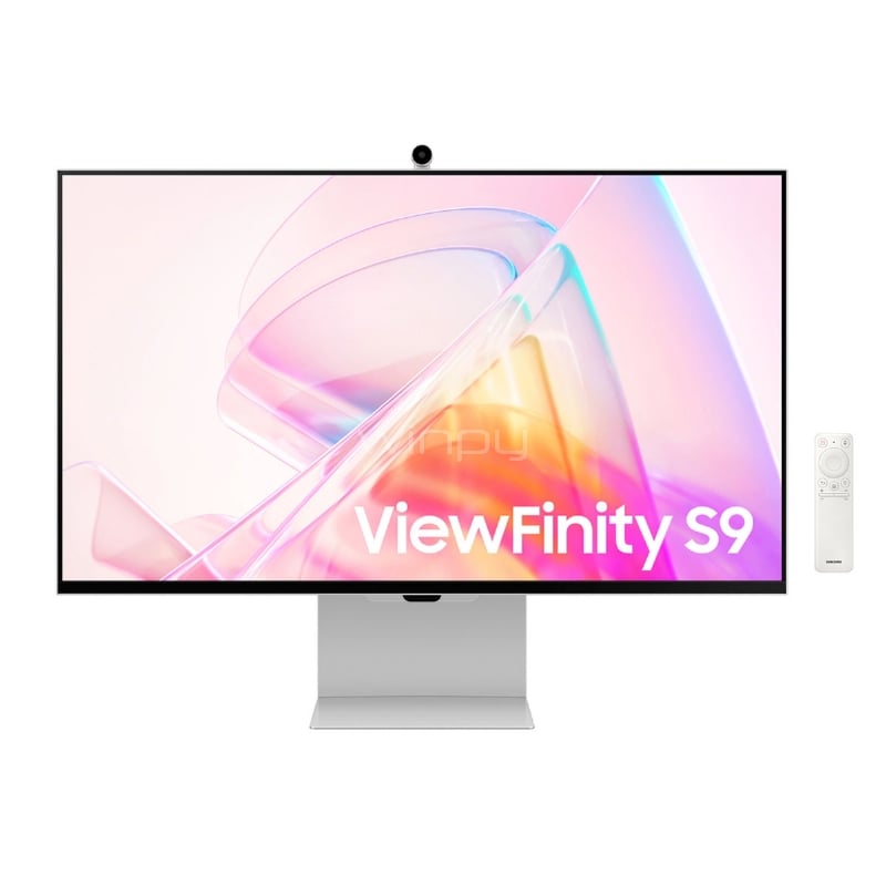 Monitor Samsung ViewFinity S9 de 27“ con Cámara SlimFit (IPS, 5K, HDR, Thunderbolt/MiniDP/USB-C/Wi-Fi, Tizen)