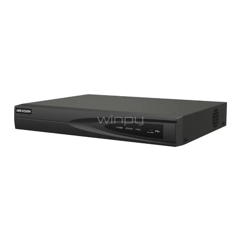 NVR Hikvision de 4 Canales (4k, H.265+, HDMI/ VGA, PoE, 1U)