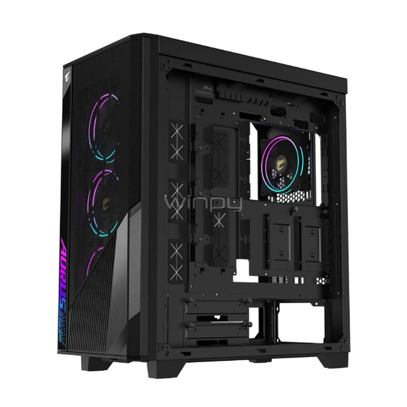 Gabinete Gamer Gigabyte Aorus C500 Glass (E-ATX, Vidrio Templado, 4 Ventiladores ARGB)