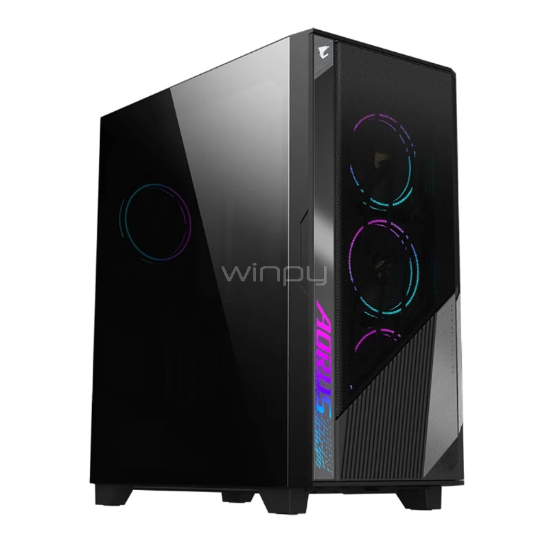 Gabinete Gamer Gigabyte Aorus C500 Glass (E-ATX, Vidrio Templado, 4 Ventiladores ARGB)