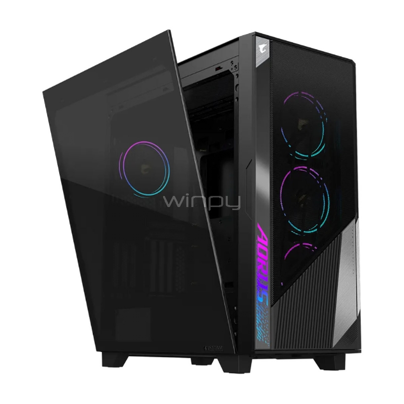 Gabinete Gamer Gigabyte Aorus C500 Glass (E-ATX, Vidrio Templado, 4 Ventiladores ARGB)