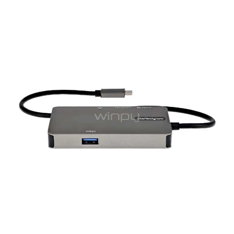 Adaptador Multipuerto HUB StarTech USB-C (USB 3.0, HDMI 4K, VGA, Ethernet, PD 100W)