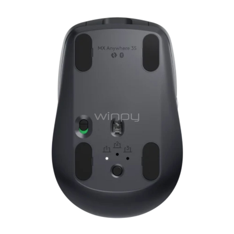 Mouse Logitech MX Anywhere 3S (Bluetooth/Dongle USB, 6 Botones, Grafito)