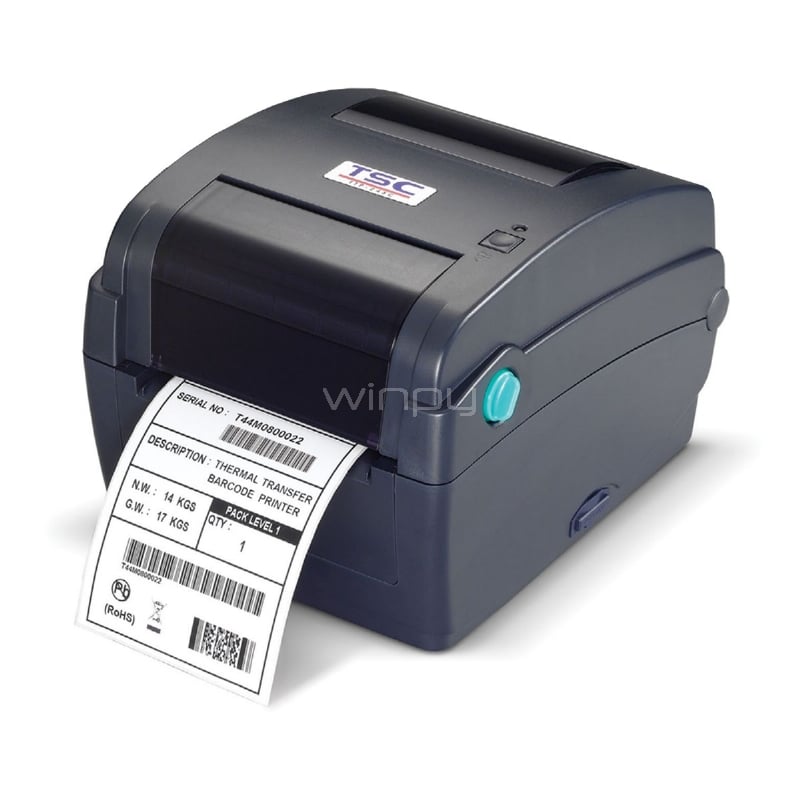 Impresora Térmica TSC TTP 244 CE (Papel 112 mm, 102 mm/seg, 203dpi, USB/ RS-232/ Ethernet)