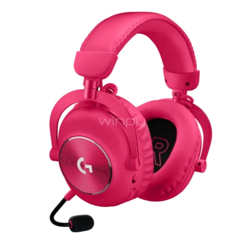 Audífonos Gamer Logitech G PRO X 2 LIGHTSPEED (Dongle USB/Jack 3.5mm, Magenta)