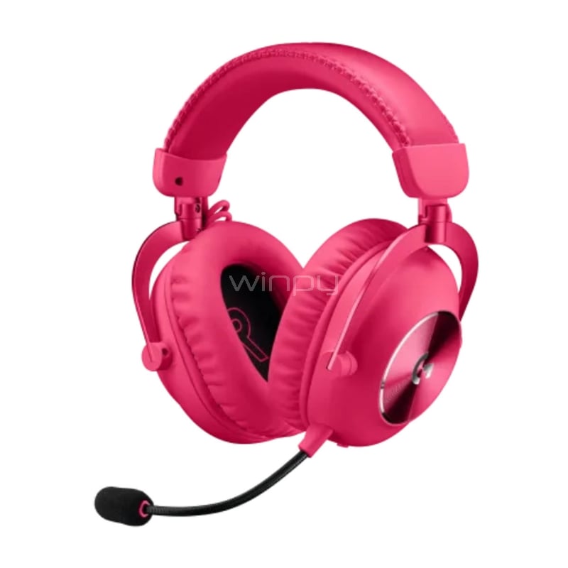 Audífonos Gamer Logitech G PRO X 2 LIGHTSPEED (Dongle USB/Jack 3.5mm, Magenta)