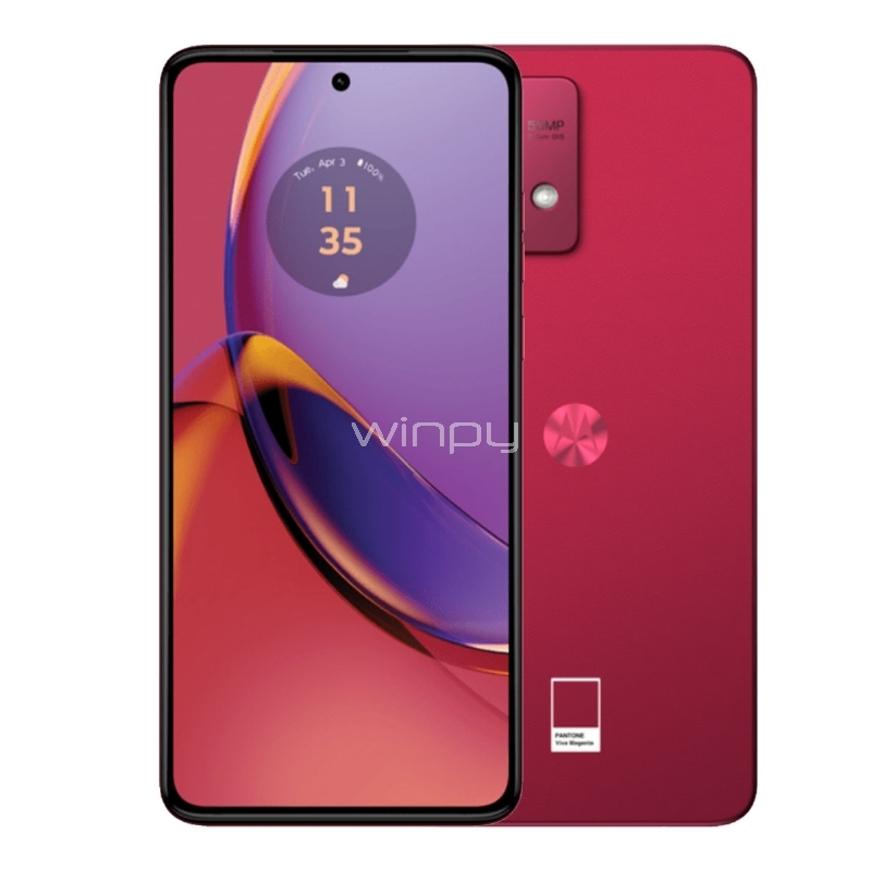 Celular Motorola G84 5G de 6.55“ (OctaCore, 8GB RAM, 256GB Internos, Viva Magenta)