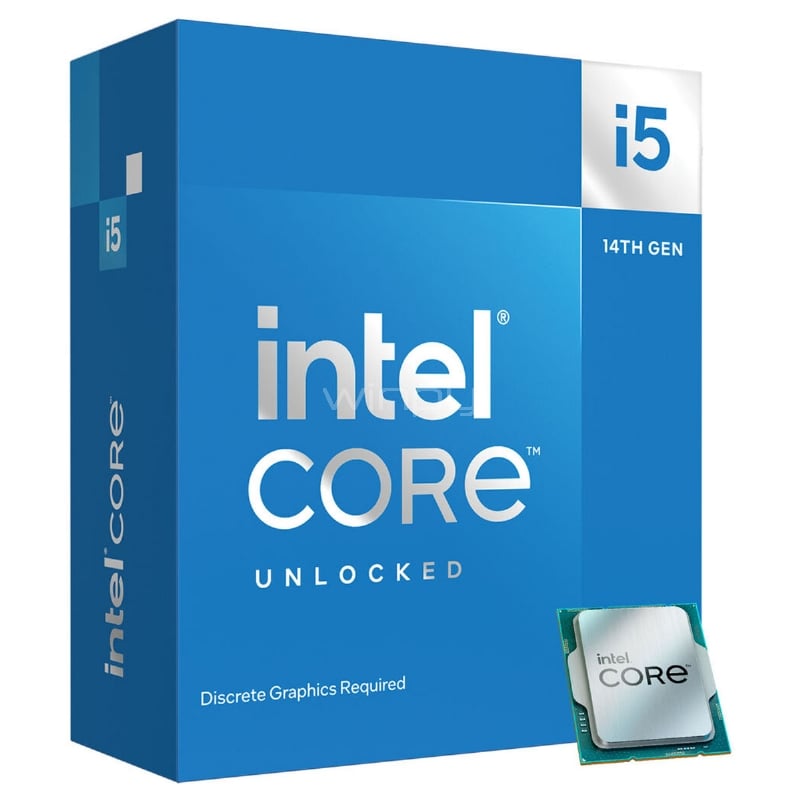 Procesador Intel Core i5-14600KF Raptor Lake-S (LGA1700, 14 Cores, 20 Hilos, 3.5/5.3GHz, Sin Video)