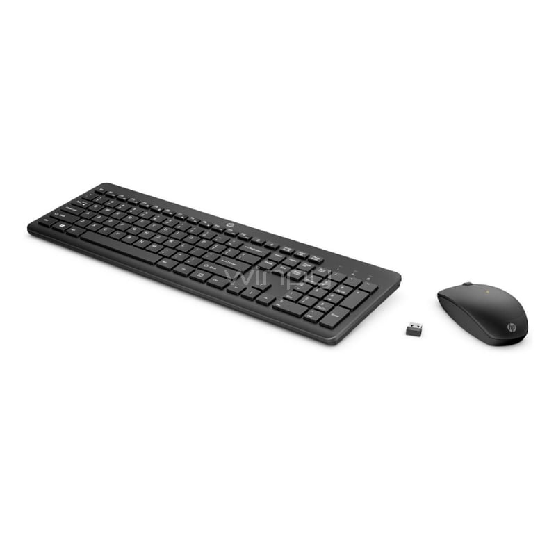 Kit Teclado + Mouse HP 235 (Dongle USB, Inglés, Negro)