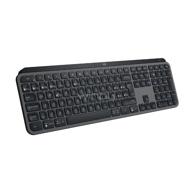 Teclado Inalámbrico Logitech MX Keys S (Bluetooth/Dongle USB, Español, Grafito)