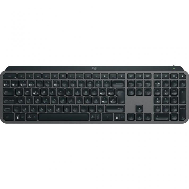 Teclado Inalámbrico Logitech MX Keys S (Bluetooth/Dongle USB, Español, Grafito)