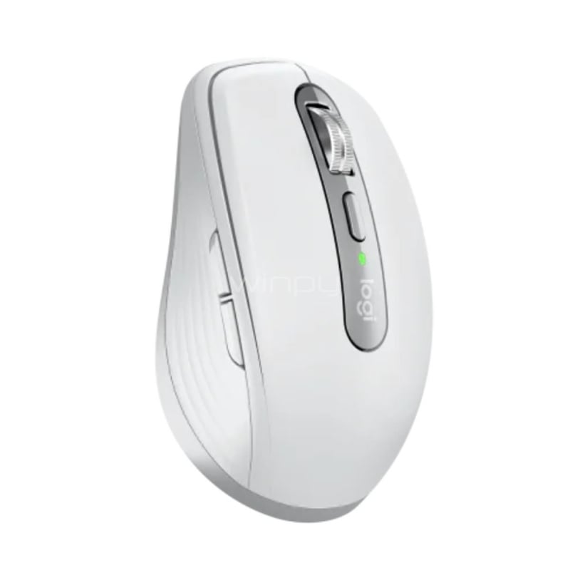 Mouse Logitech MX Anywhere 3S (Bluetooth/Dongle USB, 6 Botones, Gris Claro)