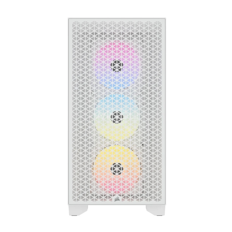 Gabinete Gamer Corsair 3000D RGB AIRFLOW (ATX, Vidrio Templado, 3x Ventiladores ARGB, White)