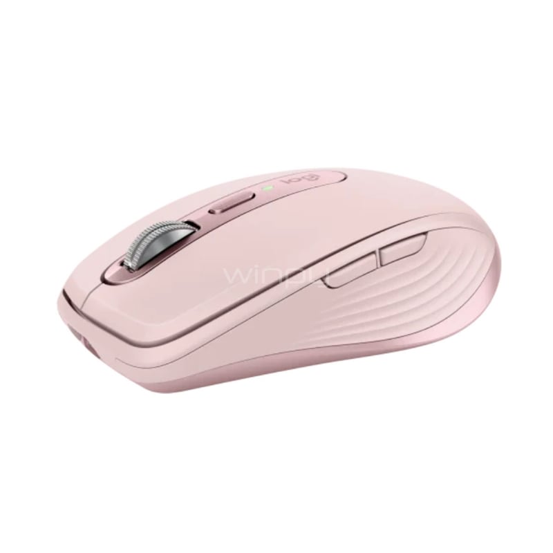 Mouse Logitech MX Anywhere 3S (Bluetooth/Dongle USB, 6 Botones, Rosado)