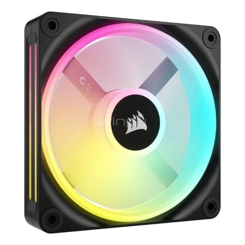 Ventilador Corsair iCUE LINK QX120 RGB (120mm, PWM, 2400RPM, Negro)