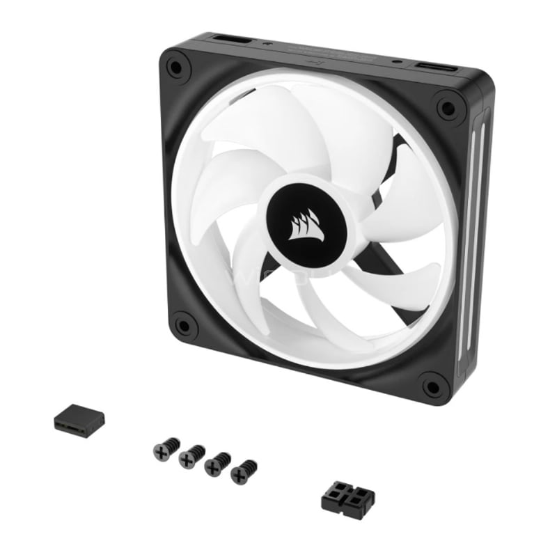 Ventilador Corsair iCUE LINK QX120 RGB (120mm, PWM, 2400RPM, Negro)