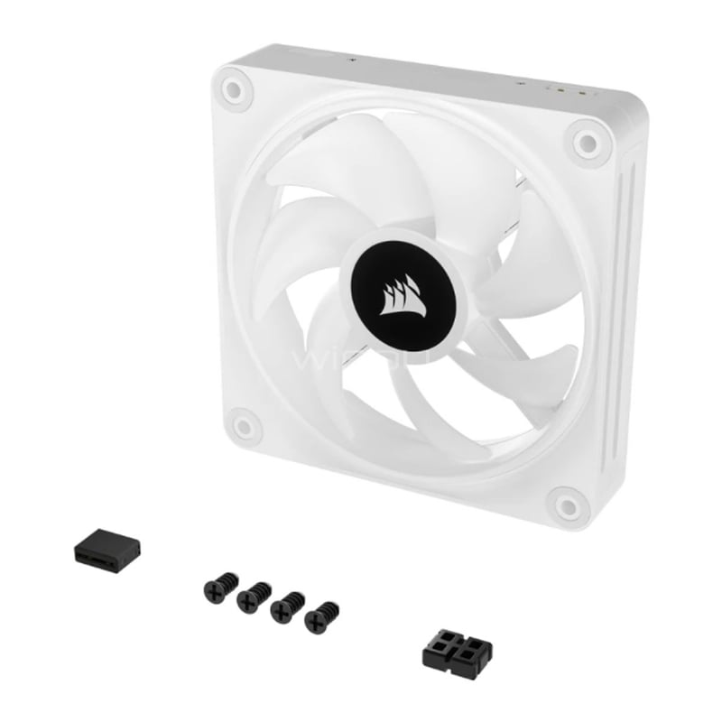 Ventilador Corsair iCUE LINK QX120 RGB (120mm, PWM, 2400RPM, Blanco)