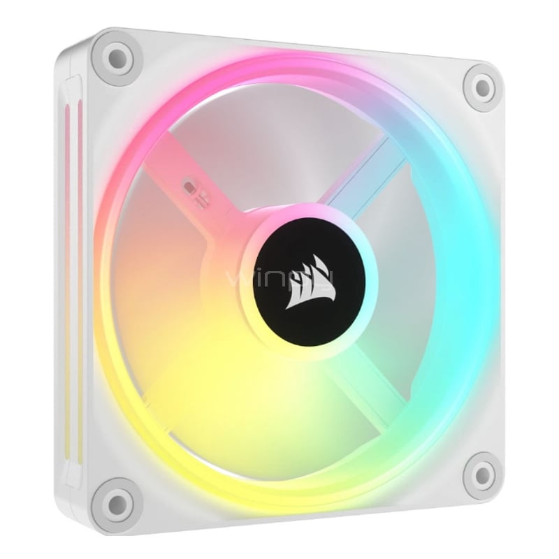 Ventilador Corsair iCUE LINK QX120 RGB (120mm, PWM, 2400RPM, Blanco)