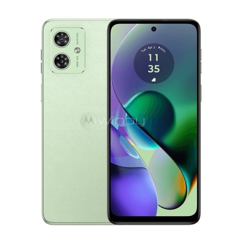 Celular Motorola G54 de 6.5“ (OctaCore, 8GB RAM, 256GB Internos, Verde Menta)
