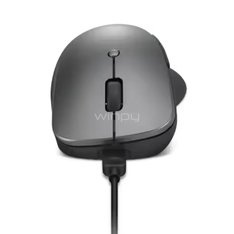 Mouse Inalámbrico Lenovo Profesional (Bluetooth, Recargable, Negro)