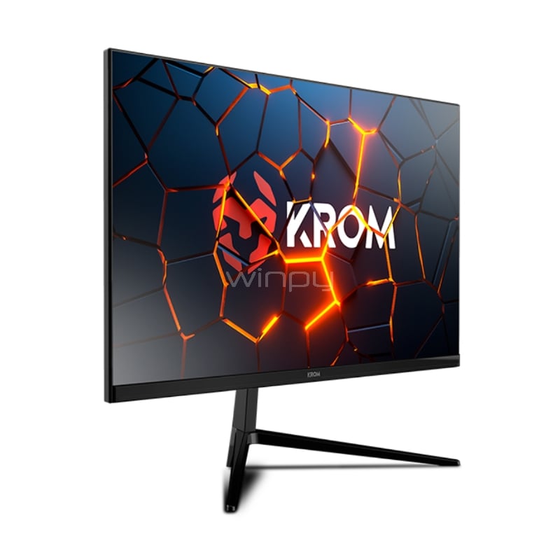 Monitor Gamer Krom Kertz RGB de 24“ (VA, Full HD, 1ms, 200Hz, D-Port+HDMI, Freesync, Vesa)