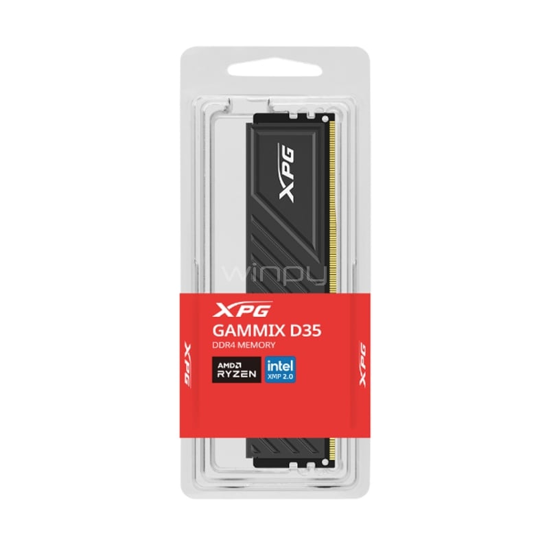 Memoria RAM XPG GAMMIX D35 de 8GB (DDR4, 3200MHz, CL16, DIMM)